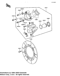 KZ1100 Передний суппорт
