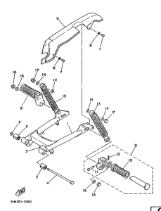 LB50 Brass arriere suspension