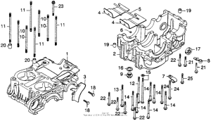 CB360 Картер двигателя