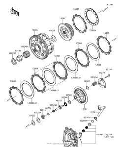 ZX636 Сцепление
