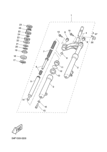 XN150 Передняя вилка