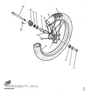 TT600E Переднее колесо