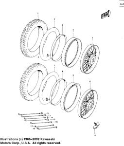 KE125 Колеса,покрышки