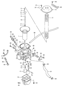 VS800 Carburetor assy