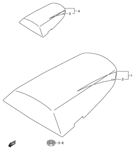 GSX-R600 Seat tail box