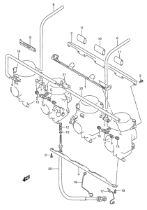 GSX750 Карбюратор fittings
