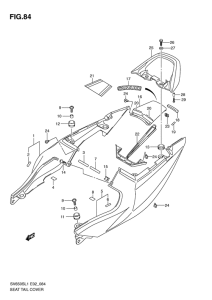 SV650 Обтекатель сидения