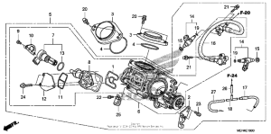 NSA700 Throttle body (a / cm)