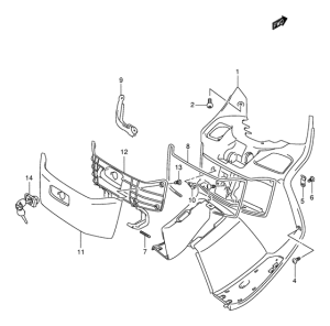 AN400 Багажник передний