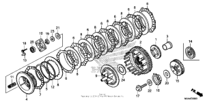 VT750C2B Сцепление