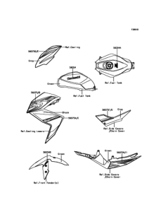 ER250 デカール(グリーン)(DHFA)
