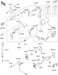 VN800 Замок зажикания