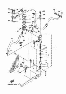 MT07A Задний торм цилиндр