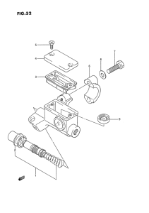 RM80 Передний тормозной цилиндр