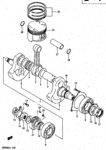 DR500 Вал коленчатый