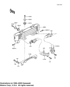 KZ1000 Масляный радиатор
