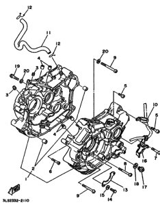 XV250 Картер двигателя