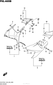 GSX-R750 Side Cowling (Yww)