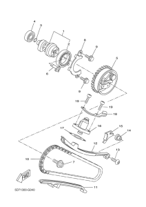 YZF-R125 Camshaft & chain