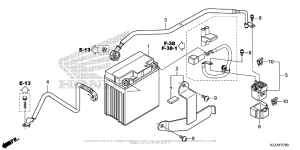 CRF250L (ABS) Аккумулятор