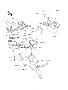 KLE650 Заднее крыло