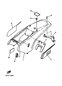 BW80 BW80U Боковая крышка