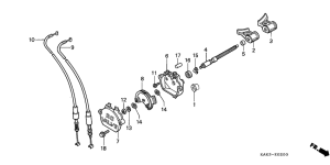 CRM125R Клапан выхлопа