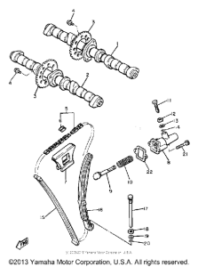 XJ650H Цепь механизма газораспределения