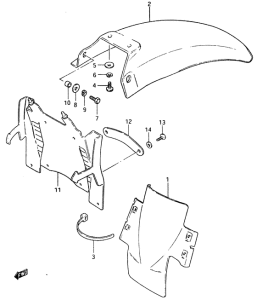 RM500 Заднее крыло