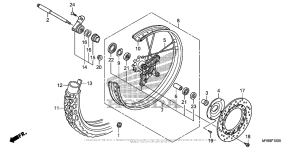 XR650L Переднее колесо