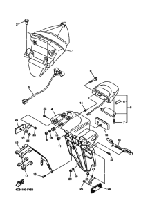 YZF-R1 Taillight unit ass`y