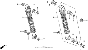 Z50R Задние амортизаторы