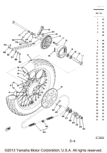 TY250C Переднее колесо