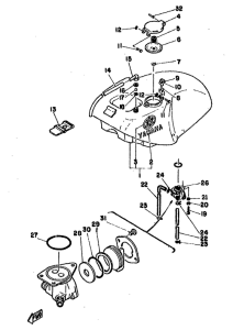 TZ250F Топливный бак