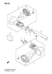 SV1000 Поворотники
