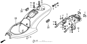 VT600C Задний бампер