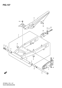 SFV650 Rear swingingarm