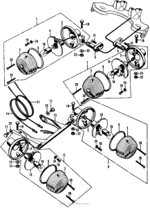CL70 Задний фонарь