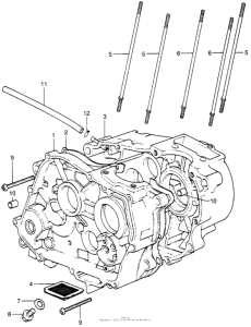 XR75 Картер двигателя