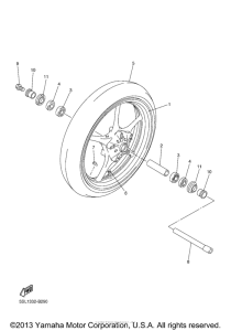YZF-R6S Переднее колесо