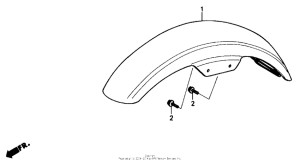 CMX250C Переднее крыло