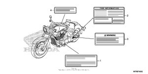 VT1300CT Caution label (1)