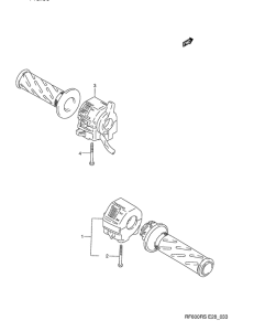 RF600 Рулевой переключатель