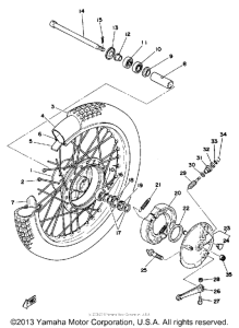 DT175F Переднее колесо