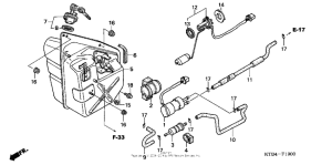 PS250 Топливный бак