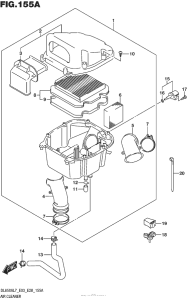 DL650X (ABS) Воздушный фильтр