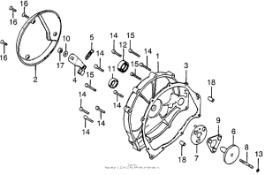 CB750 Кожух сцепления