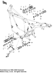 KZ1000 Footrests / stand