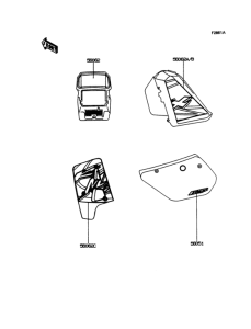 KMX125 Наклейки