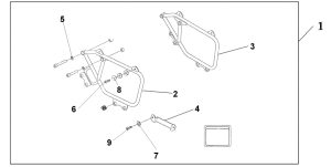 VTX1300S Saddlebag mounting brackets